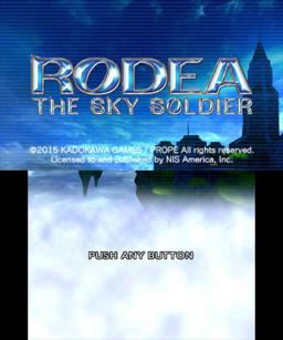 Rodea the Sky Soldier Title Screen